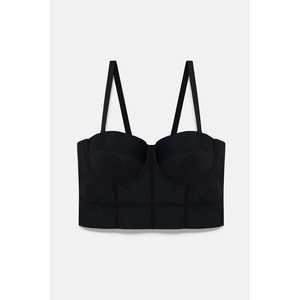 Top Corto Casual con Cuello Redondo y Tirantes Delanteros con Logotipo - Product Image 6