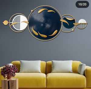 Art mural moderne en métal de conception de montagne flottante vente chaude pour le salon hôtel mariage matériel de filet suspendu facile pour l'anniversaire - Product Image 6