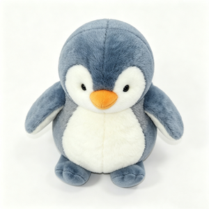 Customized grey <b>penguin</b> plush <b>toy</b> cute <b>penguin</b> stuffed animal <b>soft</b> <b>penguin</b> plushie sitting <b>penguin</b> plush <b>penguin</b> stuffed <b>toy</b> - Product Image 1