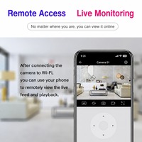 Lampadaire solaire avec caméra 4G SIM, triple objectif 6MP, vision nocturne PTZ, IP65, lampe LED extérieure, sans câblage, sans Wi-Fi nécessaire