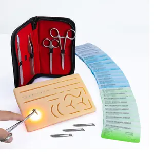 Kompletter All-In-One Chirurgischer Naht-Praktik-Kit für Naht-Training mit vorgeschnittenen Wunden und Naht-Kit von INNOVAMED