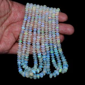 AAA ลูกปัดอัญมณีโอปอล์ขนาด5มม.-7มม. ลูกปัดแบบเหลี่ยมเพชรพลอยธรรมชาติหลากสีลูกปัดโอปอลอัญมณีขนาดใหญ่สำหรับเครื่องประดับ - Product Image 5