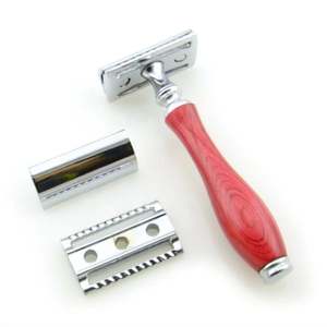 Rasoir de sécurité en argent de haute qualité en gros, lame à double tranchant, rasoir de sécurité pour le rasage - Product Image 4