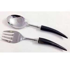 Juego de Cubiertos de Metal niquelado de diseño único, vajilla decorativa para servir alimentos con mango cómodo - Product Image 6