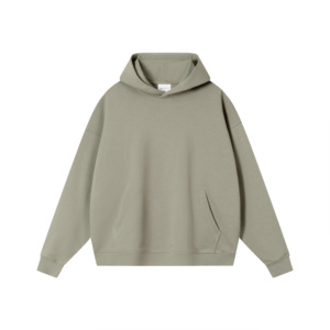 Colección de otoño-Sudaderas con capucha de peso pesado lavadas con ácido sueltas personalizables para hombres 100% sudaderas de algodón bordadas al por mayor - Product Image 1