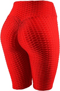 Short de cyclisme pour filles à bas prix | Short de sport fleuri extensible à taille haute pour femmes Spandex écologique - Product Image 4