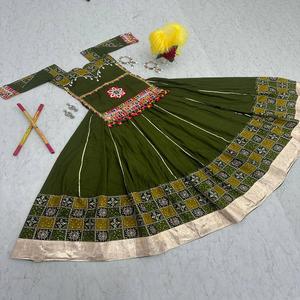 Último diseñador de algodón puro Gamthi impreso trabajo Lehenga Choli por FabZone - Product Image 4