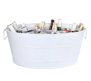 ถังแช่เครื่องดื่มทำจากโลหะถังแช่เบียร์ไวน์แชมเปญเหล็กทรงรี - Product Image 6