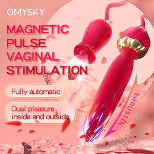 Rosa estimulador clítoris pezones 2 en 1 lamiendo succión bomba de vacío succionador masajeador con ventosa juguetes sexuales para mujeres pareja - Product Image 4