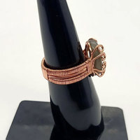 Luxe fait à la main Labradorite pierre précieuse anneau métal laiton 10To12MM concepteur à la mode bijoux en pierre naturelle pour cadeau d'anniversaire et elle