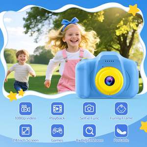 Appareil photo pour enfants, jouets, cadeaux de Noël et d'<span class=keywords><strong>anniversaire</strong></span> pour garçons et filles, jouet pour enfants de 3 à 9 <span class=keywords><strong>ans</strong></span>, caméra vidéo numérique HD avec <span class=keywords><strong>carte</strong></span> SD de 32 Go - Product Image 3
