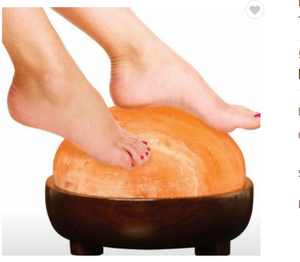 โคมไฟดีท็อกซ์เท้ากลมฐานเรียบหิมาลัยโคมไฟเกลือหิมาลายันพื้นรองเท้าทรงกลม - Product Image 6