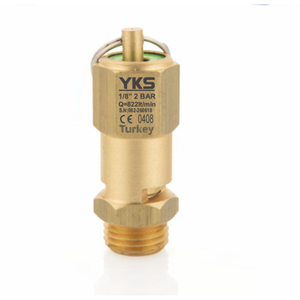 วาล์วนิรภัยทองเหลืองปิดผนึกขนาด 3/8 5.9 บาร์ ได้รับการรับรองมาตรฐาน CE - Product Image 1