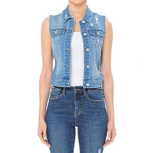 Veste en jean d'hiver sur mesure pour homme, service OEM, haute qualité, 100% coton, col montant, logo imprimé, denim délavé - Product Image 3