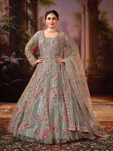 Lehenga choli ชุดเดรสแบบดั้งเดิมปักลายสไตล์ปากีสถานสำหรับผู้หญิงชุดปาร์ตี้งานแต่งงาน - Product Image 2