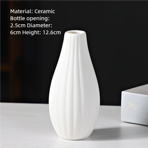 Wholesale Modern Simple <strong>White</strong> Matte Ceramic Tabletop <strong>Vase</strong> Hot Selling for Dried <strong>Flowers</strong> Decoration - Product Image 4