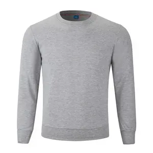Sweat-shirt épais en éponge française avec logo personnalisé pour hommes, demi-fermeture éclair, conception d'épaule tombante, technique brodée de teinture unie - Product Image 5