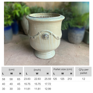 Macetas de Cerámica Mediterránea Creativas de Gran Diámetro, Esmaltadas, para Jardín Moderno y Uso en Exteriores - Product Image 2