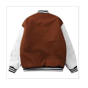 Vente en gros 100% laine Varsity Letterman Veste pour hommes Forte demande Conception personnalisée Manches en cuir Chenille Broderie Patchwork - Product Image 2