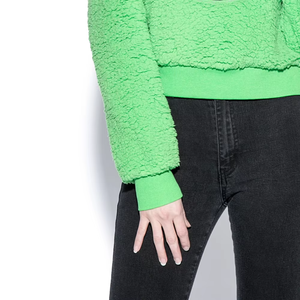 Sweat à capuche d'hiver à la mode femmes sweats à capuche chauds personnalisés unisexe polaire pull femme Sherpa à capuche pour les femmes - Product Image 2