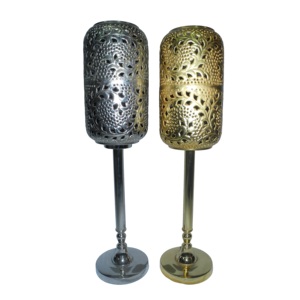 Portavelas Decorativo de Mesa con Diseño en Relieve, Acabado Brillante de Calidad Estándar, Juego de 2, Portavelas para Hotel, Vajilla - Product Image 4