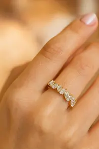 Anillo de Boda con Diamante de Corte Pera de 2 Quilates, Oro Premium, para Mujer, Joyería Nupcial Elegante, Proveedor Mayorista - Product Image 2