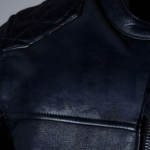 Chaqueta de cuero elegante para hombre, estilo universitario con capucha y cuello alto tejido, cómoda y casual para la calle, venta al por mayor - Product Image 3