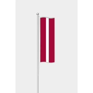 Drapeau de la Lettonie en aluminium pour extérieur, style fanion, imprimé numériquement sur satin et soie, pour affichage - Product Image 1