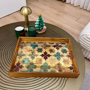 Plateau en bois léger, meilleure qualité, best-seller, durable, écologique, pour servir, décoratif, pour la maison, la cuisine, design et style - Product Image 1