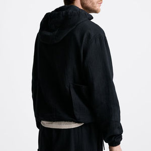 Hot Selling in Best Price <b>Men's</b> Hoodie Contrast Color and <b>Short</b> Set for Casual Use Breathable <b>Men's</b> Hoodie and <b>Short</b> Set - Product Image 3