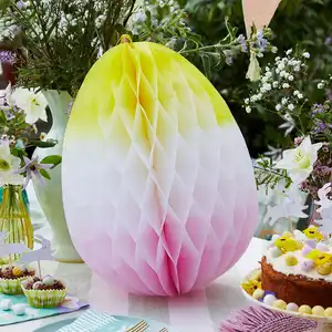 40cm Hanging Honeycomb Ombre Easter Egg Children Spring Easter Decorations Easter Bunny Rabbit Party