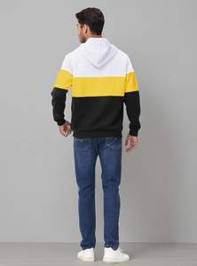 100% algodón Streetwear pulóver Sudadera con capucha impresión Digital Tie-Dye apliques diseño lavado con ácido Stonewashed sólido forrado frontal - Product Image 6