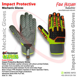Gants de mécanicien de protection contre les chocs en cuir synthétique de haute qualité pour un usage quotidien 2024 gants en cuir en gros du Pakistan - Product Image 5