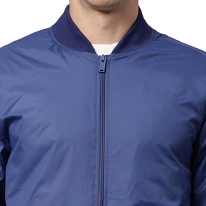 Prix de gros personnalisé blousons bombardier grande taille légers pour hommes blousons bombardier respirant de couleur unie pour hommes pour homme - Product Image 4