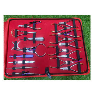 Nuevo Juego de 18 Instrumentos Dentales de Ortodoncia, Kit de Alicates de Ortodoncia TC, Herramientas de Dentista de Acero Inoxidable Wenquar - Product Image 1
