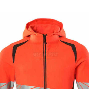 High Quality Customized Safety <b>Vis</b> <b>Hoodie</b> Water-Resistant Workwear with Logo Made in Pakistan - Product Image 4