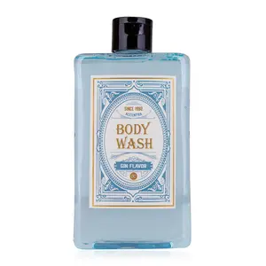 Accentra Shower Gel GIN FLAVOR In Bottle Incl. Gift Box In Gin Look 400ml Fragrance: Gin Color: Blue/white