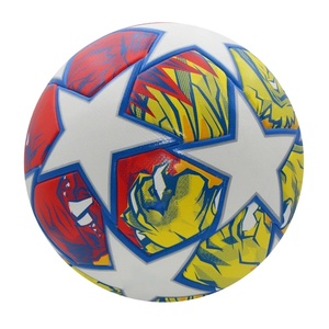 ลูกบอลฟุตบอลขนาด5ลูก/เยาวชน/ผู้ใหญ่ลูกบอลยึดเกาะด้วยความร้อนแบบไร้รอยต่อยืดหยุ่นสูง - Product Image 1