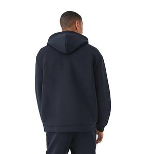 Conjunto de chándal cortavientos liso unisex de talla grande con logotipo personalizado, jersey de gran tamaño para hombre, forro polar de invierno 100% algodón a prueba de viento - Product Image 3