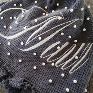 Gorro de Invierno Personalizado 100% Algodón Jacquard con Pedrería Bordada para Adultos Unisex para Exteriores - Product Image 2