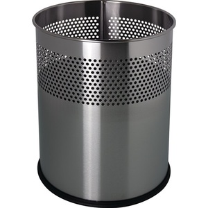 ถังขยะสแตนเลสทรงกลม 15 ลิตร สีเงิน Helit H321x255 มม. - Product Image 1