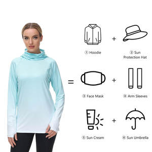 Mode coupe régulière conception personnalisée femmes col haut visage couverture sweats et sweats à capuche pour femmes Style à la mode femmes sweats à capuche - Product Image 6