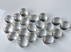 อัญมณีทรงวงรีทรงหลวมหลังแบน3X5มม. สีขาวใสธรรมชาติ - Product Image 4