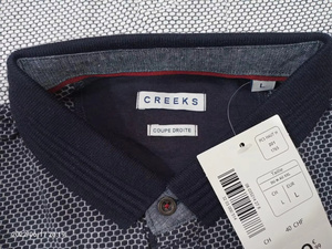 Nouveauté Polo à manches courtes pour homme, t-shirts noirs en vrac de haute qualité, coupe ajustée, motif uni - Product Image 4