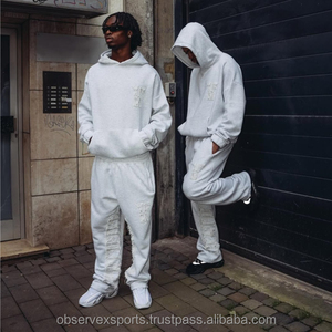 Chándales de Invierno de Alta Calidad con Estampado, Unisex, Cierre de Cremallera, Corte Regular, Algodón Grueso, Transpirable y de Secado Rápido - Product Image 4