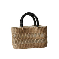 Sacs de plage et sacs à main pour femmes en paille, faits à la main, de style luxueux, écologiques, de haute qualité, conçus par des créateurs, en tricot et crochet