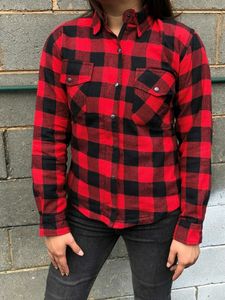 Chemise de flanelle de moto personnalisée avec bouton pression sur le devant Vente en gros Prix direct du fabricant Street Biker Armor Shirt - Product Image 3