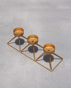 Bougeoir minimaliste en métal noir fonctionnel et moderne pour décor de Noël améliore toute maison contemporaine - Product Image 3