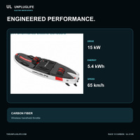 Planche de surf électrique UNPLUGLIFE RACE 15 CARBON Jet Board 15 kW pour sports nautiques à grande vitesse