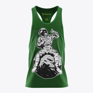 Débardeur stringer respirant en coton 100% pour homme OEM Gilet de musculation en tricot respirant pour l'entraînement en salle de sport et le fitness personnalisable - Product Image 1